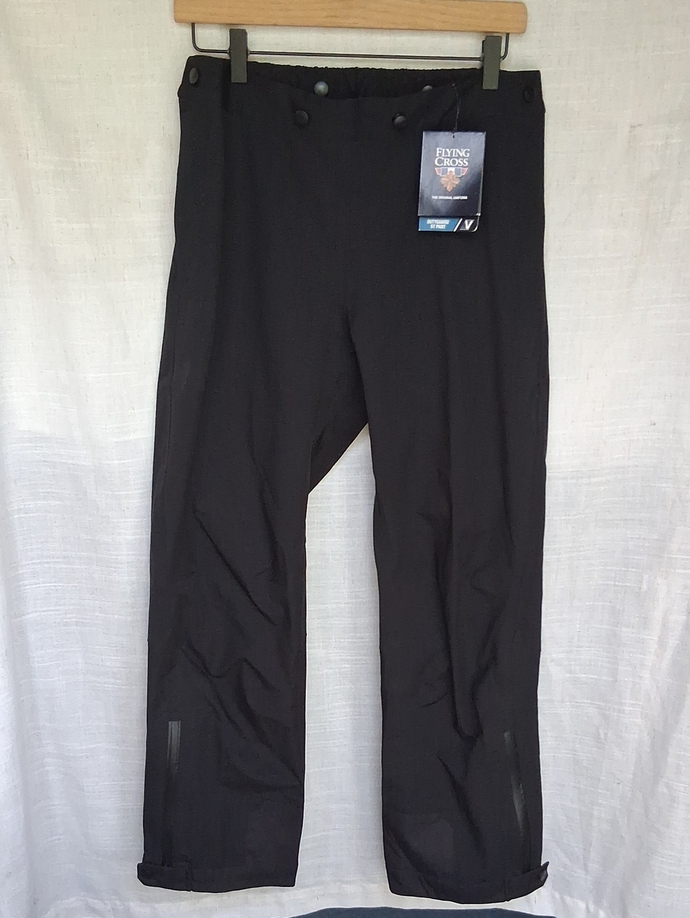 Flying Cross Black Waterproof Work Pants S Short